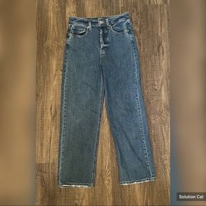 Wild Fable Highest Rise Straight Dark Wash Cropped Jeans Sz. 4
